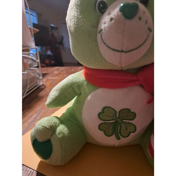 Vintage 2005/2006 Care Bears Good Luck Bear 13in Holiday Plush Candy Cane - Picture 3 of 10